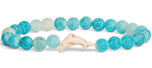 Blue dolphin tracking bracelet
