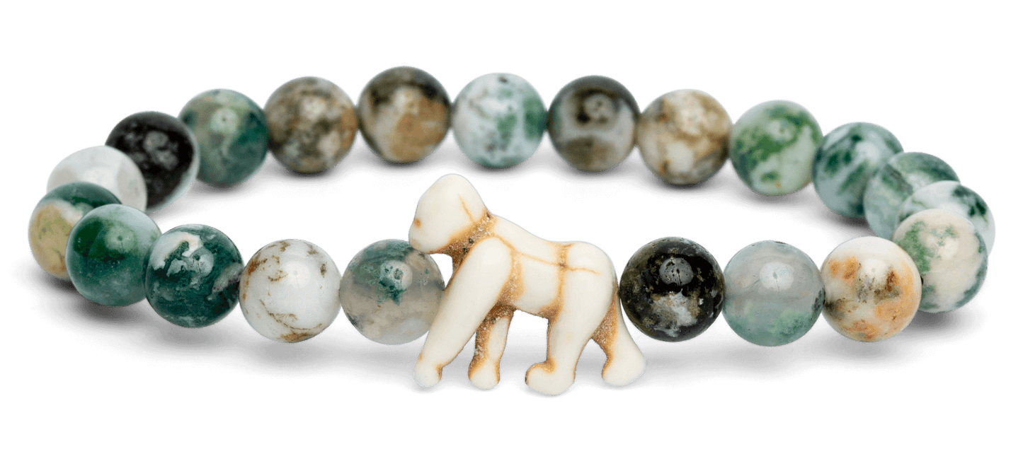 Green gorilla tracking bracelet