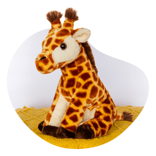 Giraffe tracking plush styled view
