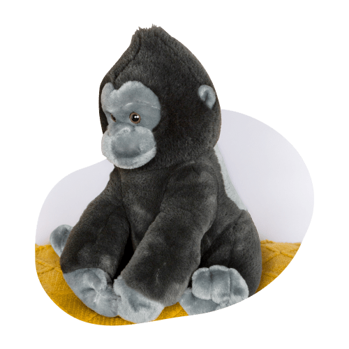Gorilla tracking plush styled View