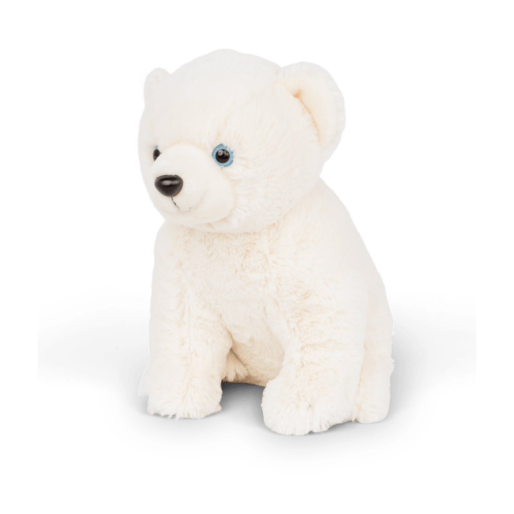 Polar bear plushie angled view (2nd angle).