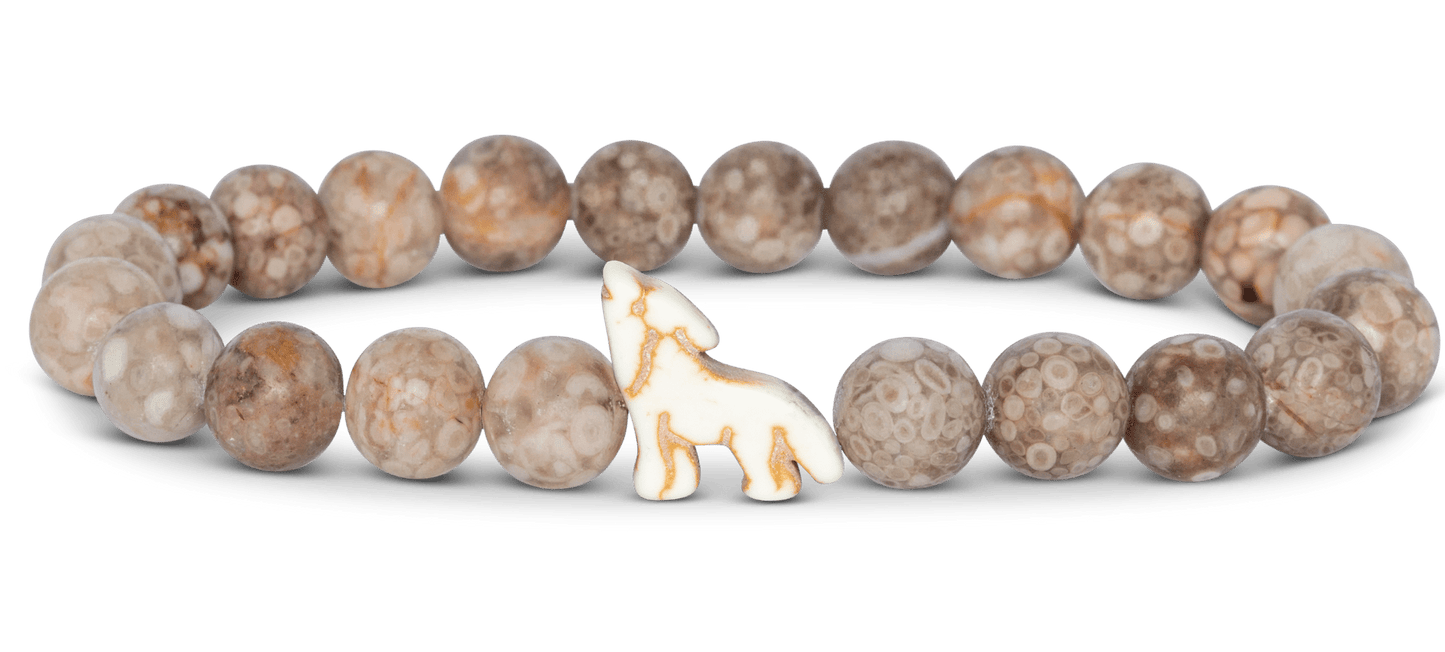 Moon wolf tracking bracelet