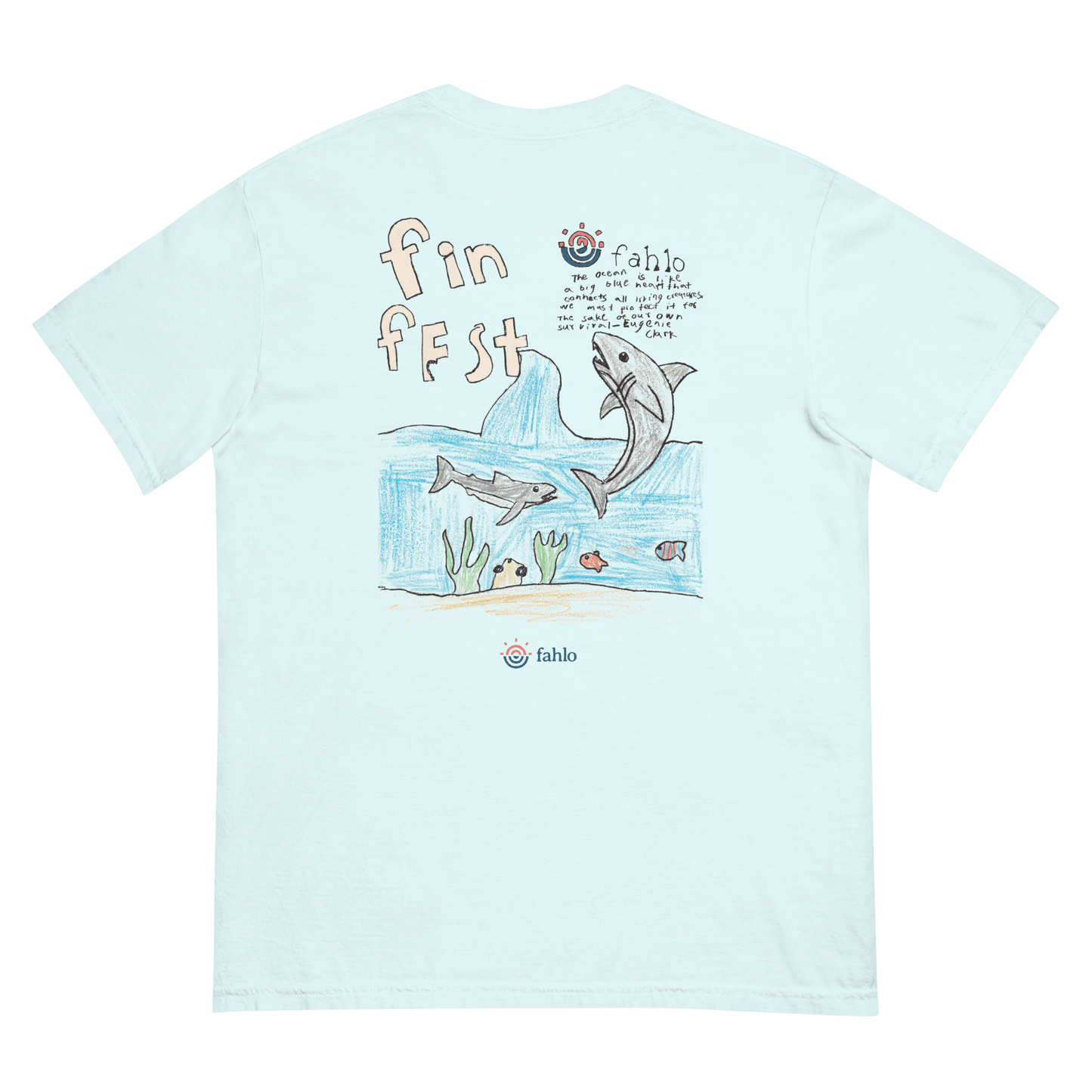 Back view chambray tee