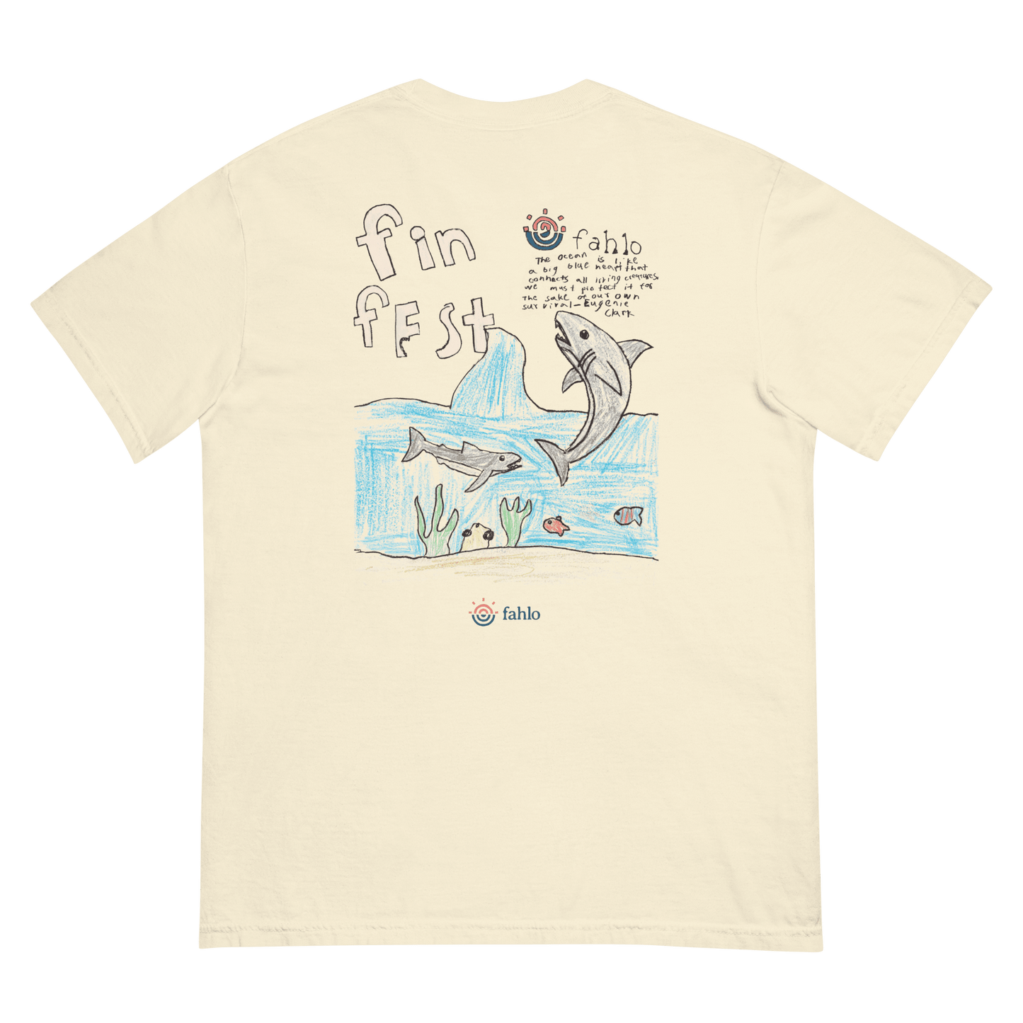 Back view ivory tee