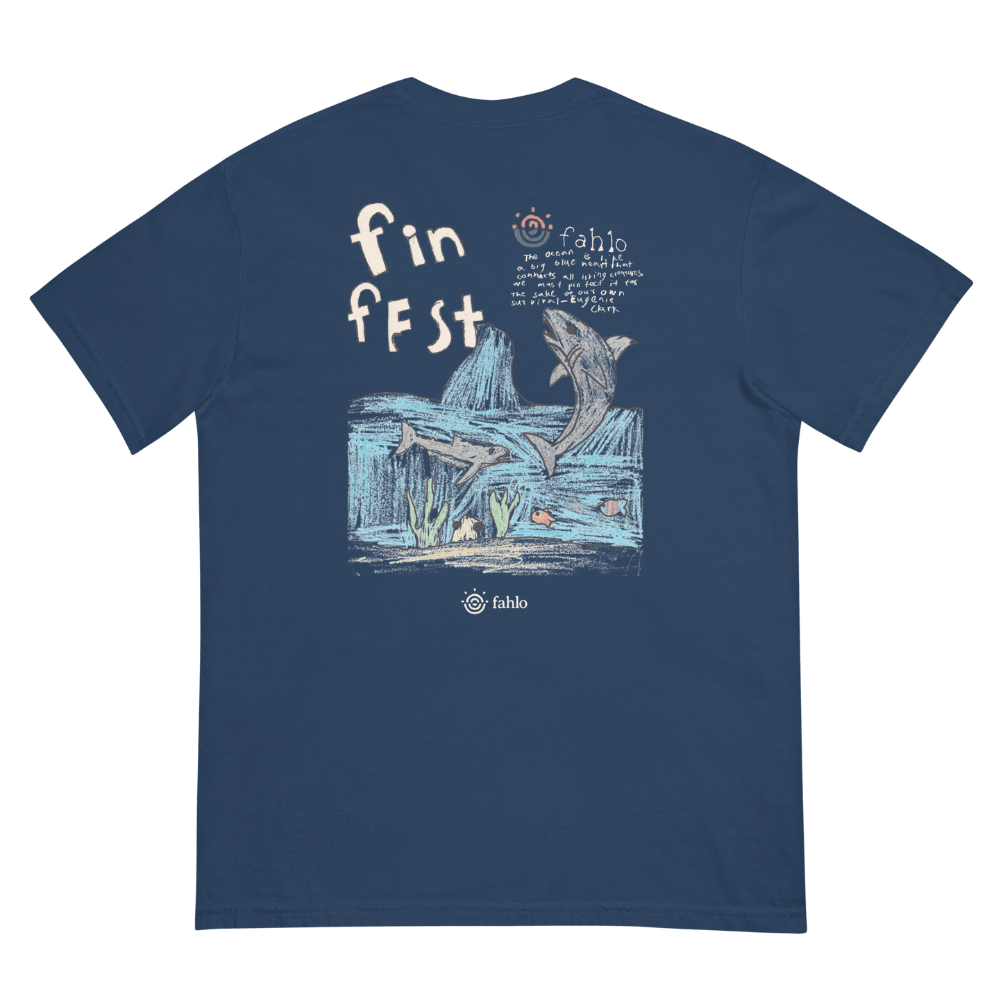 Ivory tee front with detail