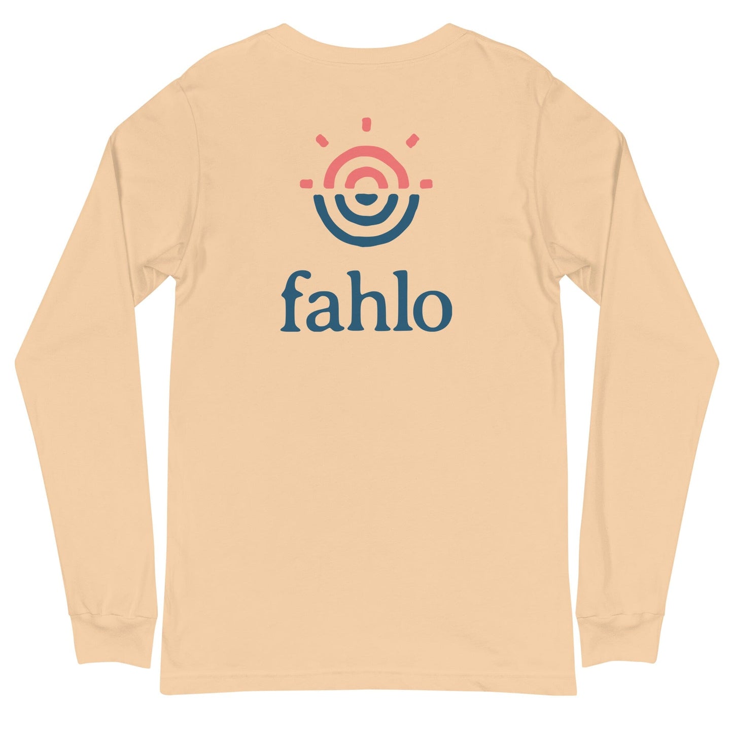 Sand dune unisex long sleeve tee from the back.