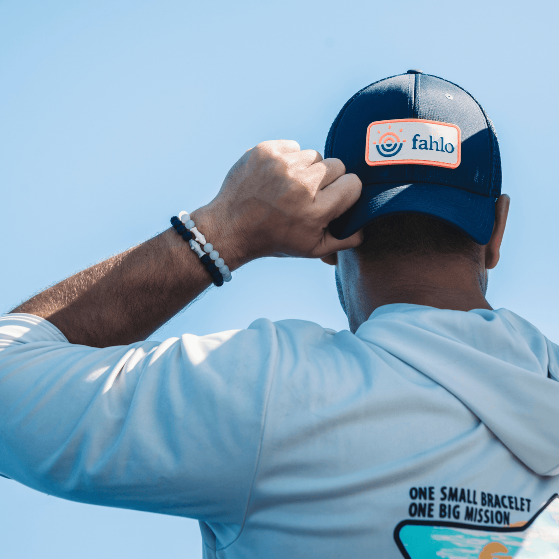 Fahlo Navy Snapback Hat - 1