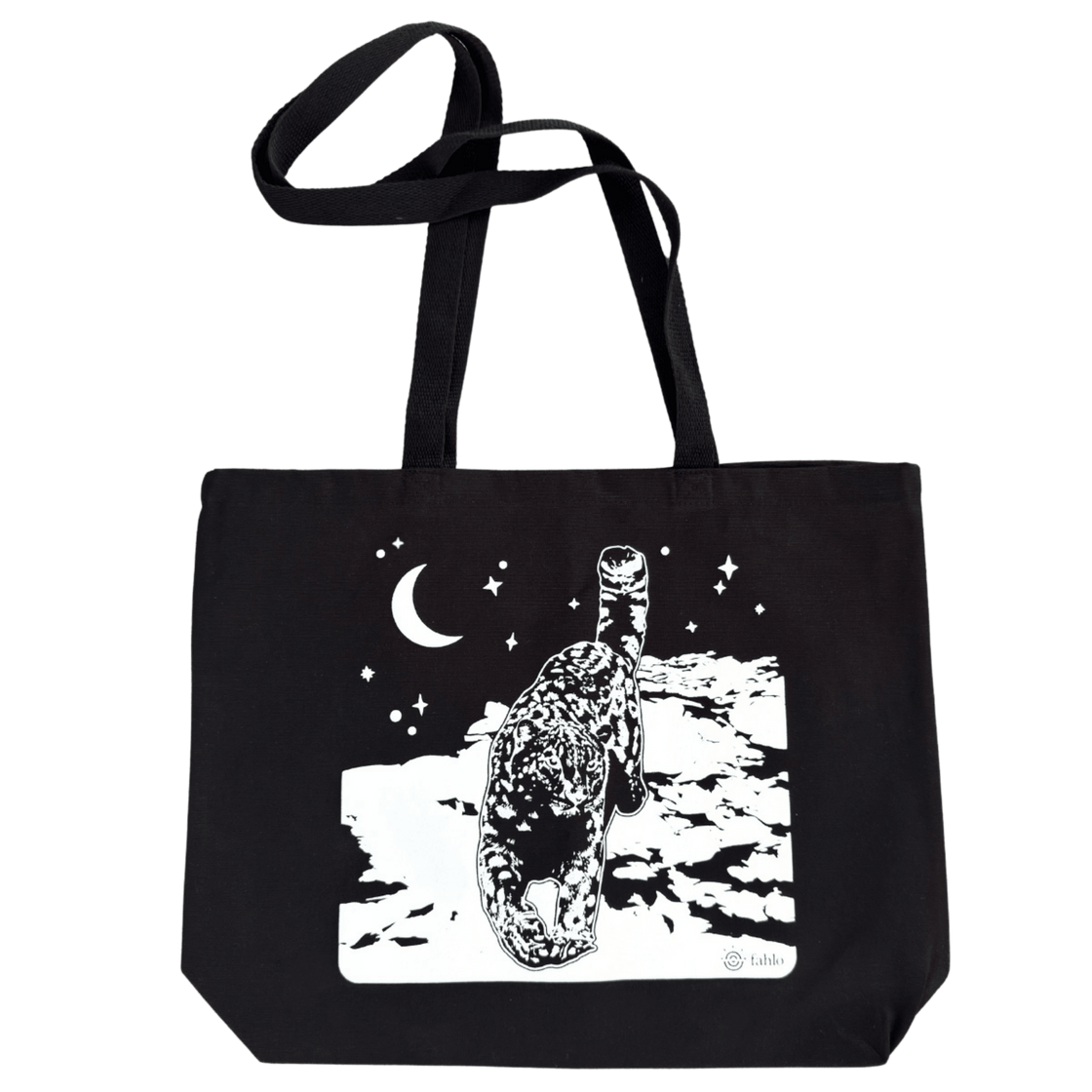 Snow Leopard Canvas Tote - 1