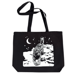 Snow Leopard Canvas Tote