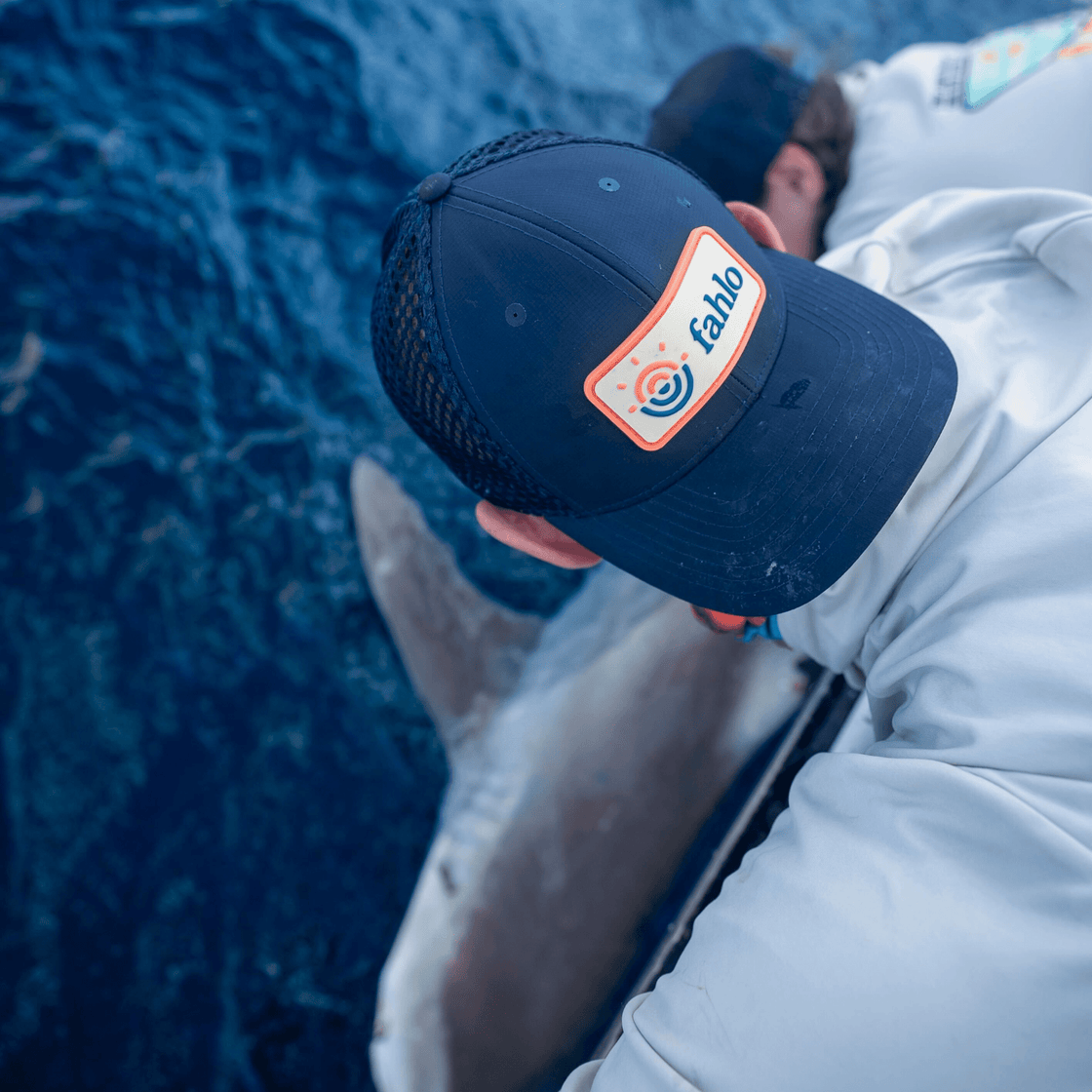 Fahlo Navy Snapback Hat - 2