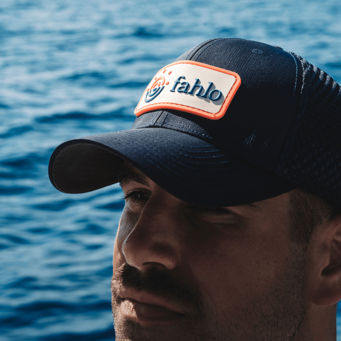Fahlo Navy Snapback Hat - 4