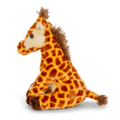 Giraffe tracking plush side View