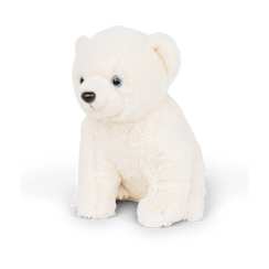 Polar bear plushie angled view (2nd angle).