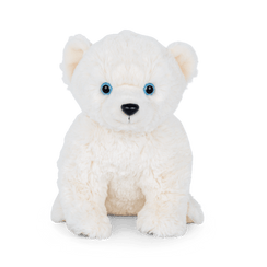 Polar bear plushie angled view (3rd angle).