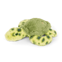 Sea turtle plushie angled view.