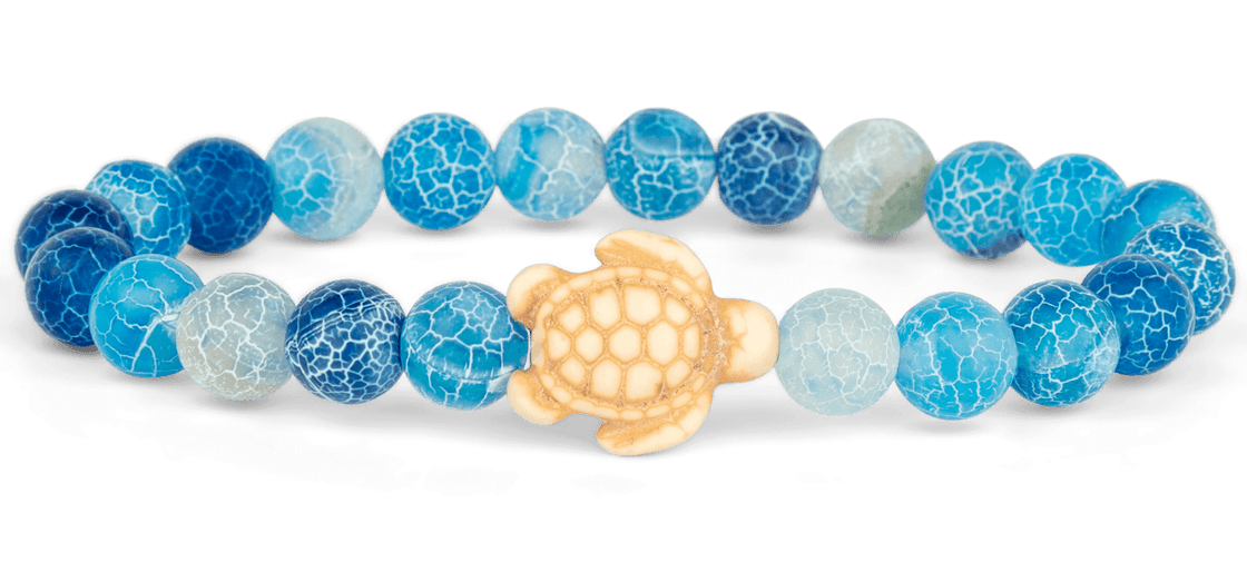Sea Turtle Tracking Bracelet | Aqua Blue