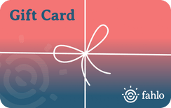 Fahlo gift card image.