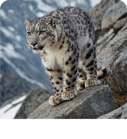 Background image of Snow Leopards