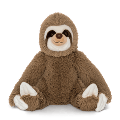 Sloth plushie front-facing view
