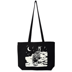 Snow Leopard Canvas Tote