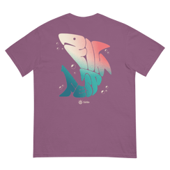 Unisex berry-colored t-shirt front view