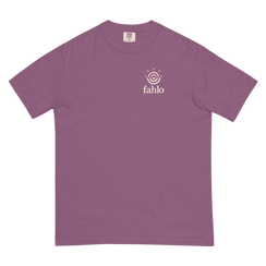 Unisex blue spruce t-shirt front view, alternate tone
