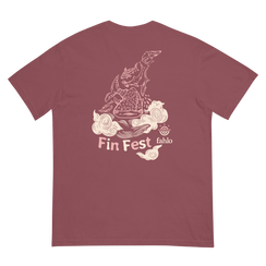 Flat lay of brick tee back