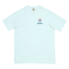 Chambray crewneck front