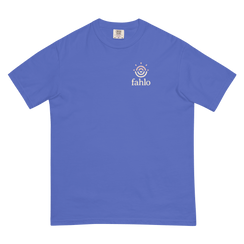 Flo blue crewneck front