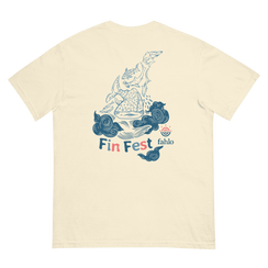 Flat lay ivory tee back