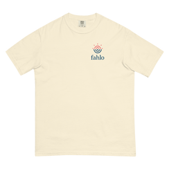 Front of ivory tee