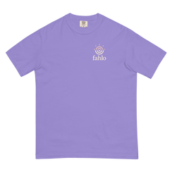 Violet T-shirt showing smooth back