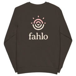 Front of sweatshirt in rich charcoal grey