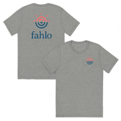 Athletic grey tri-blend unisex t-shirt showcasing the front view