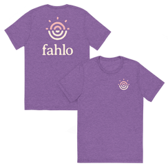 Purple tri-blend unisex t-shirt showcasing the front design.