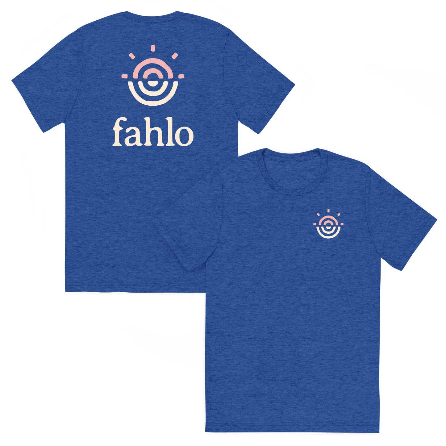 True royal tri-blend unisex t-shirt featuring the front design.