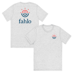 White fleck tri-blend unisex t-shirt showcasing the front design.